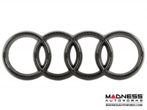 Audi Grille Emblem - Carbon Fiber - 11.25" (286mm) Audi Grille Emblem - Carbon Fiber - 11.25" (286mm)